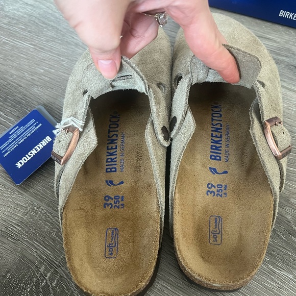 NEW! BIRKENSTOCK BOSTON TAUPE - Picture 2 of 8
